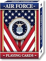 Vista 1 de Springbok - Naipes de la Fuerza Aérea de los Estados Unidos - Baraja de 52 cartas con licencia oficial - Fabricado en Estados Unidos