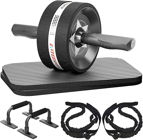 Ab Rollers Wheel Kit, Exercise Wheel Core Strength Training Abdominal