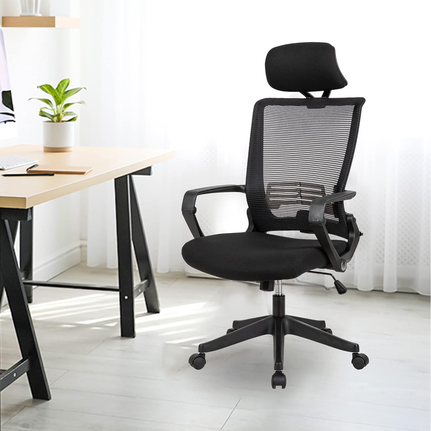 Buy EASEPRES Foldable Office ChairHome Office Desk Chairs with Linkage