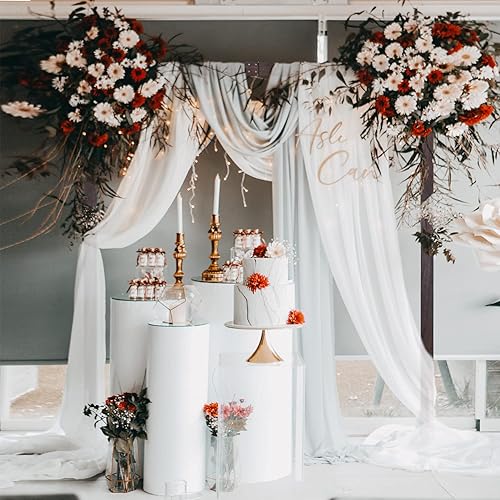 Miniatura 4 de Arco de boda de madera, arco de madera cuadrado grande de 7.5 pies para exteriores, arco de boda rústico para ceremonia, playa, césped, jardín,