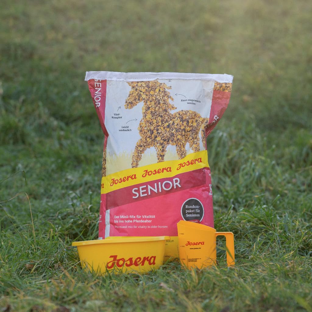 JOSERA Senior (1 x 15 kg) | Mangime per cavalli di alta qualità con complesso vitale | facile da digerire | Ottimo per l'alimentazione | cibo per cavalli senior