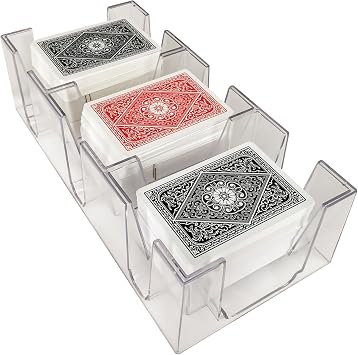 Yuanhe 9 Deck Clear Canasta Playing Card Tray