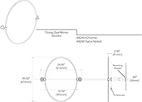 Vista 4 de Gatco Latitude II Espejo rectangular, 4299