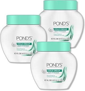 POND'S Cold Cream Cleanser: Deep Moisturizing Makeup Remover & Face Wash for All Skin Types, 9.5 oz 3-Pack