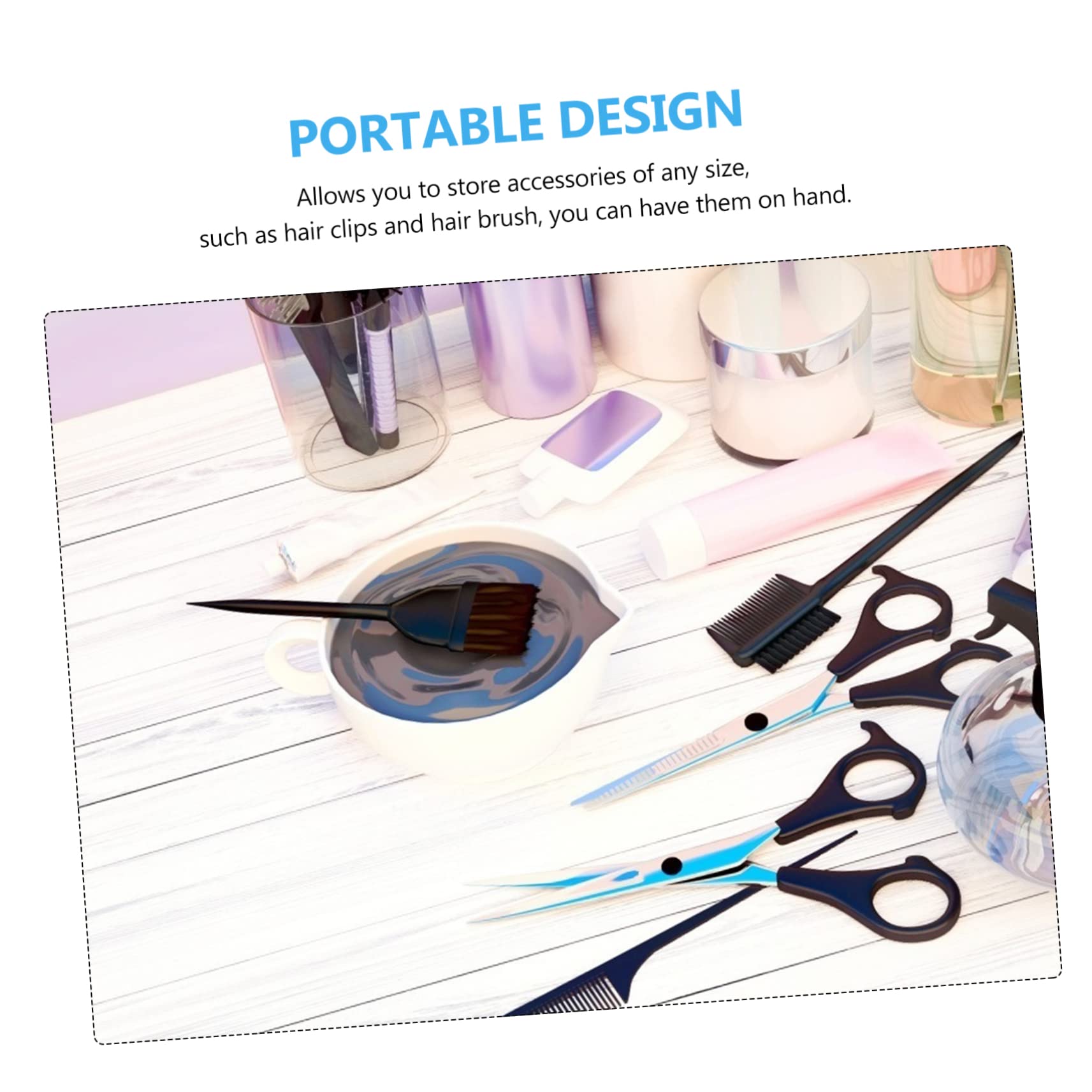 Leichte Eva Organizer Tasche für Haarstyling Werkzeuge und Friseuraccessoires mit Stauraum für Haartrockner für Friseure im Salon oder Unterwegs