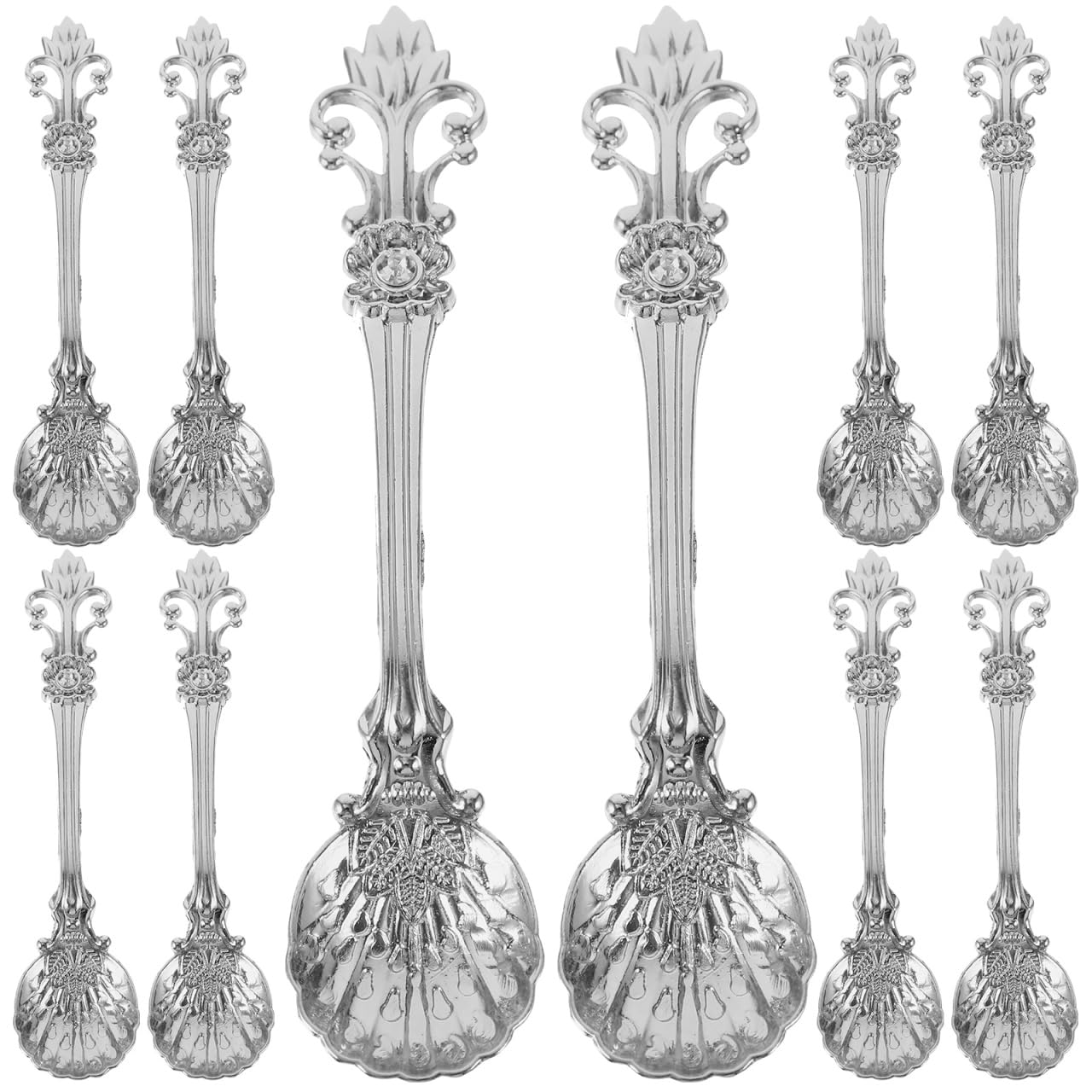 Cuillères vintage pour le thé et le café, lot de 8 pour embellir vos réceptions et desserts