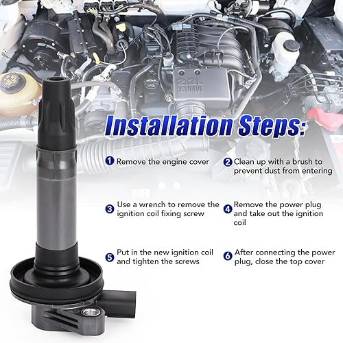 Miniatura 3 de Juego de 6 bobinas de encendido para Ford Edge Explorer Taurus Flex Lincoln MKZ MKS MKX Mazda CX9 CX-9 2007 2008 2009 2010 2011 2012 2013 2014 2015