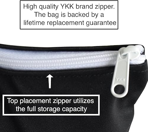 Miniatura 6 de MOM & BAB Wet Bags  Pañales de tela para bebé, trajes de baño y toallas, gimnasio, guardería, resistente al agua y al olor (corazones y negro)