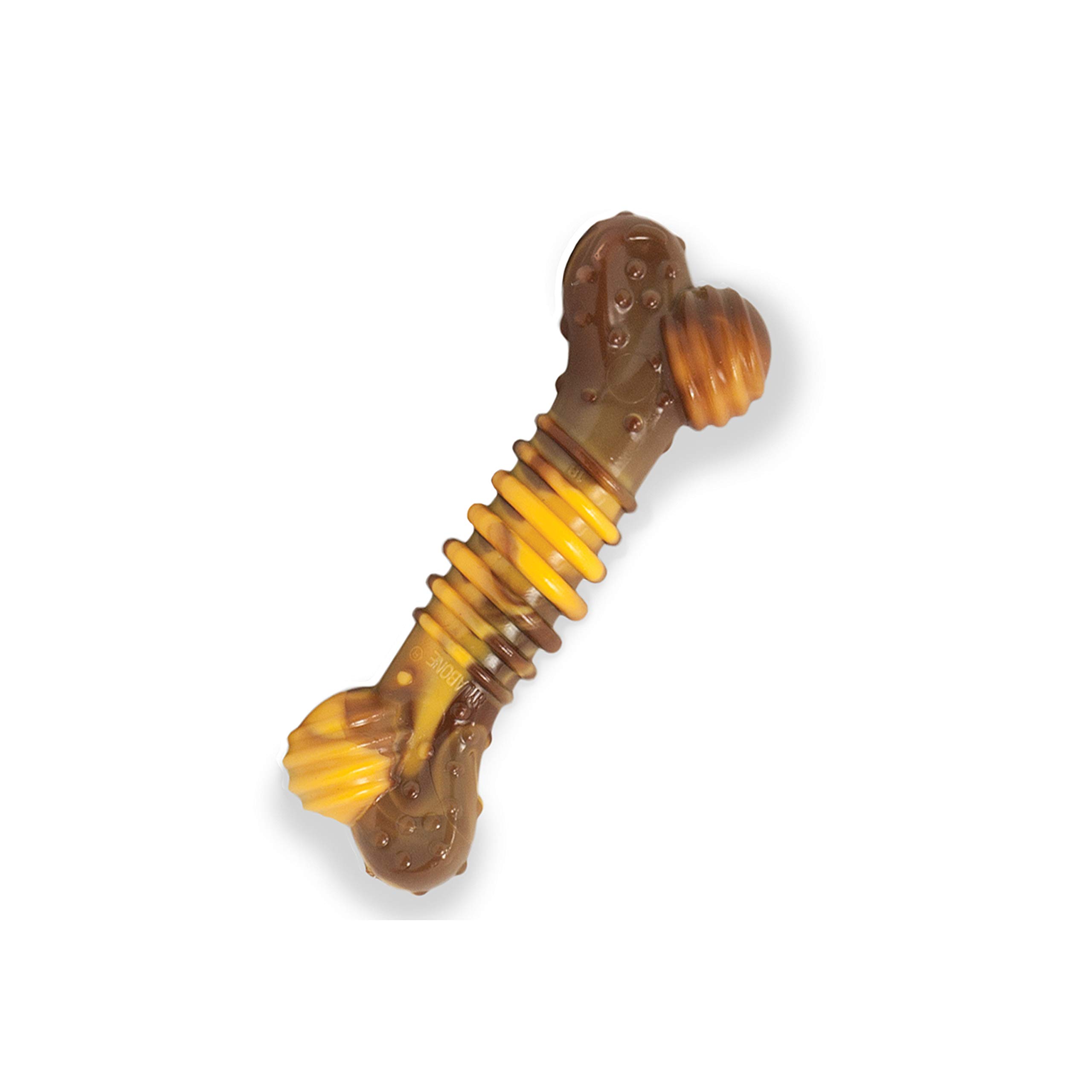 Nylabone Extreme Tough Dog Chew Toy Bone, Durable, Cleans Teeth, Beef & Cheese, Small, for Dogs Up to 11 kg