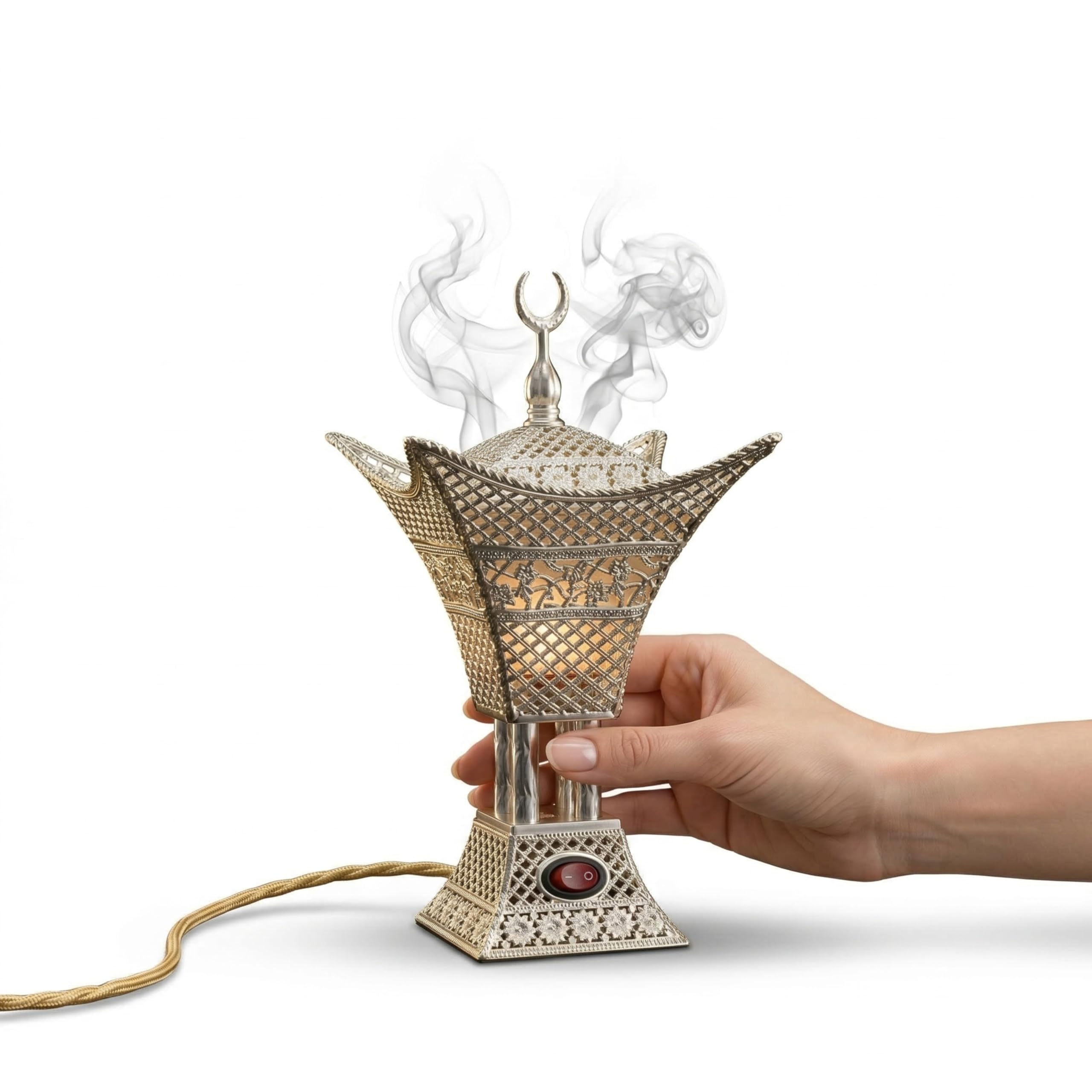 Drumstone Electric Bakhoor Burner for Oud, Frankincense & Resin