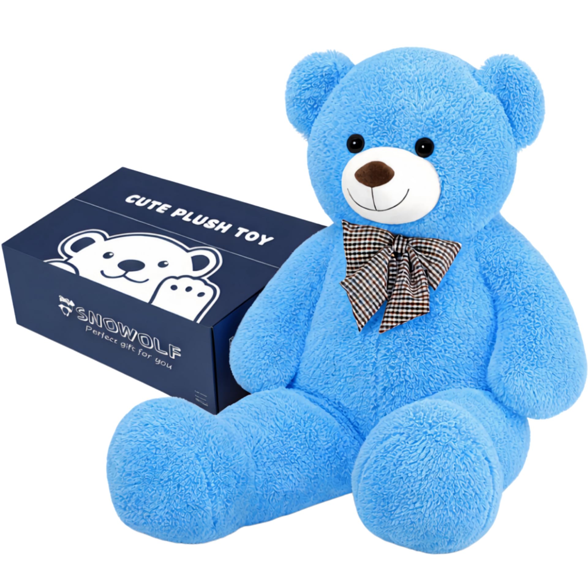 SNOWOLF XXL Giant Teddy Bear 120 cm (1.2 m) Blue : Amazon.com.be: Toys
