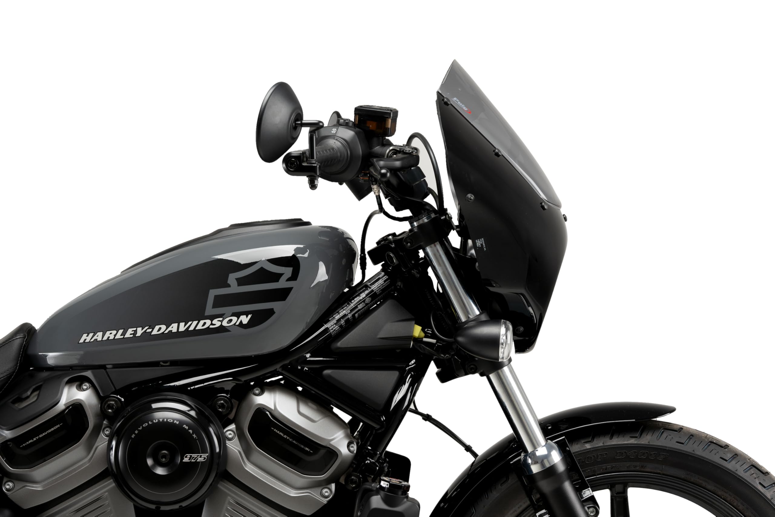 Puig 21957H New Generation Sport Fairing Screen for Harley