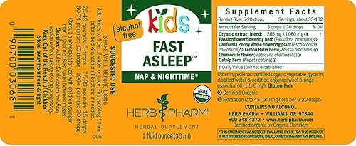 Miniatura 3 de Herb Pharm Fortificante inmunológico sin alcohol para niños, 1 onza y niños sin alcohol para dormir rápido, set de regalo de hierbas de 1 onza
