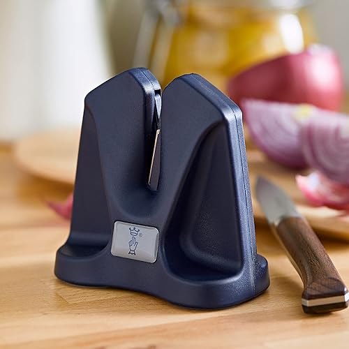 Miniatura 6 de Opinel Afilador manual, herramienta portátil compacta de mantenimiento y afilado de cuchillos, ángulo autoajustable, base acolchada de silicona,