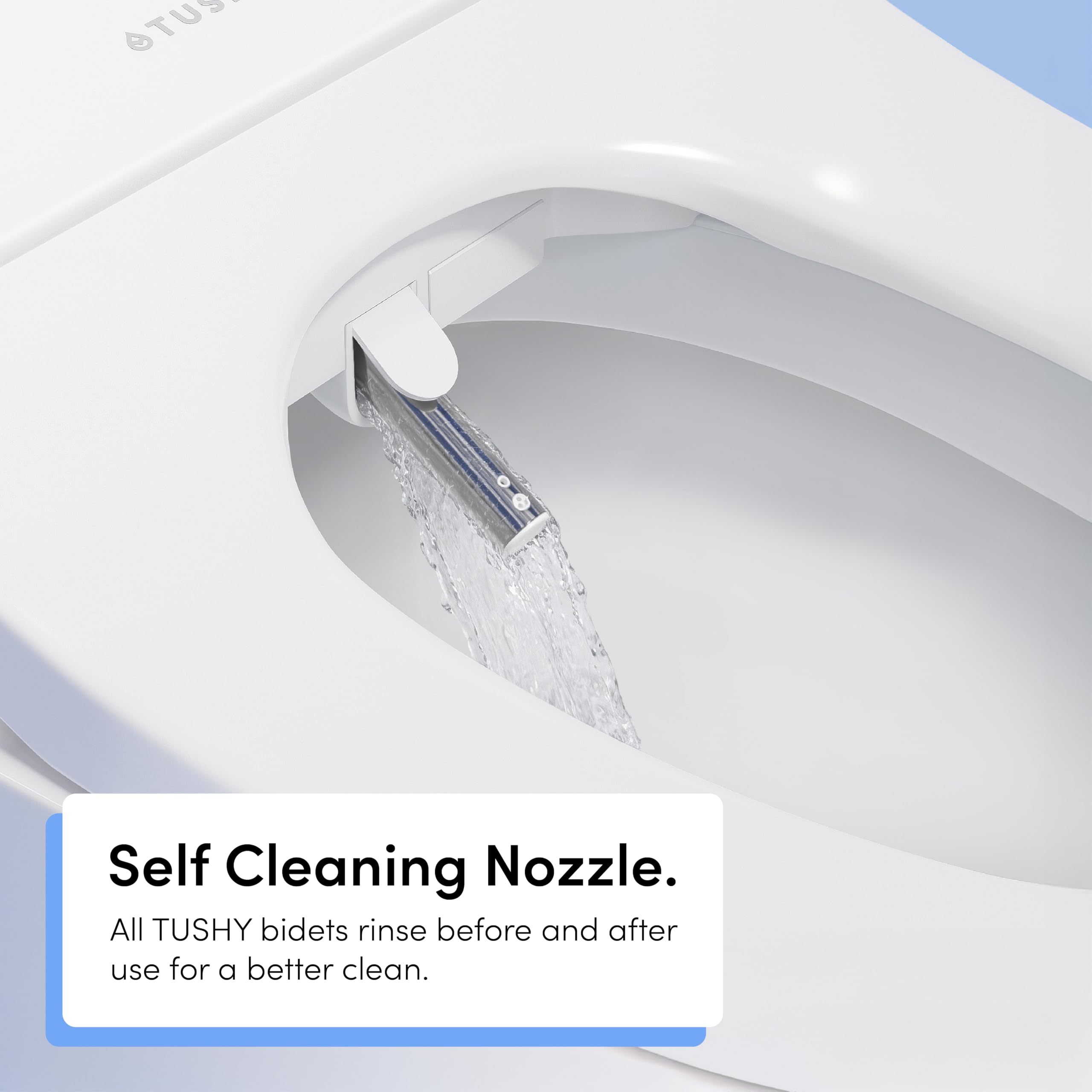 TUSHY Ace 2 0 Elongated Electric Bidet Heated Seat A Luxury Clean Seat Sensor Soft Close Lid Self-Cleaning — view 9