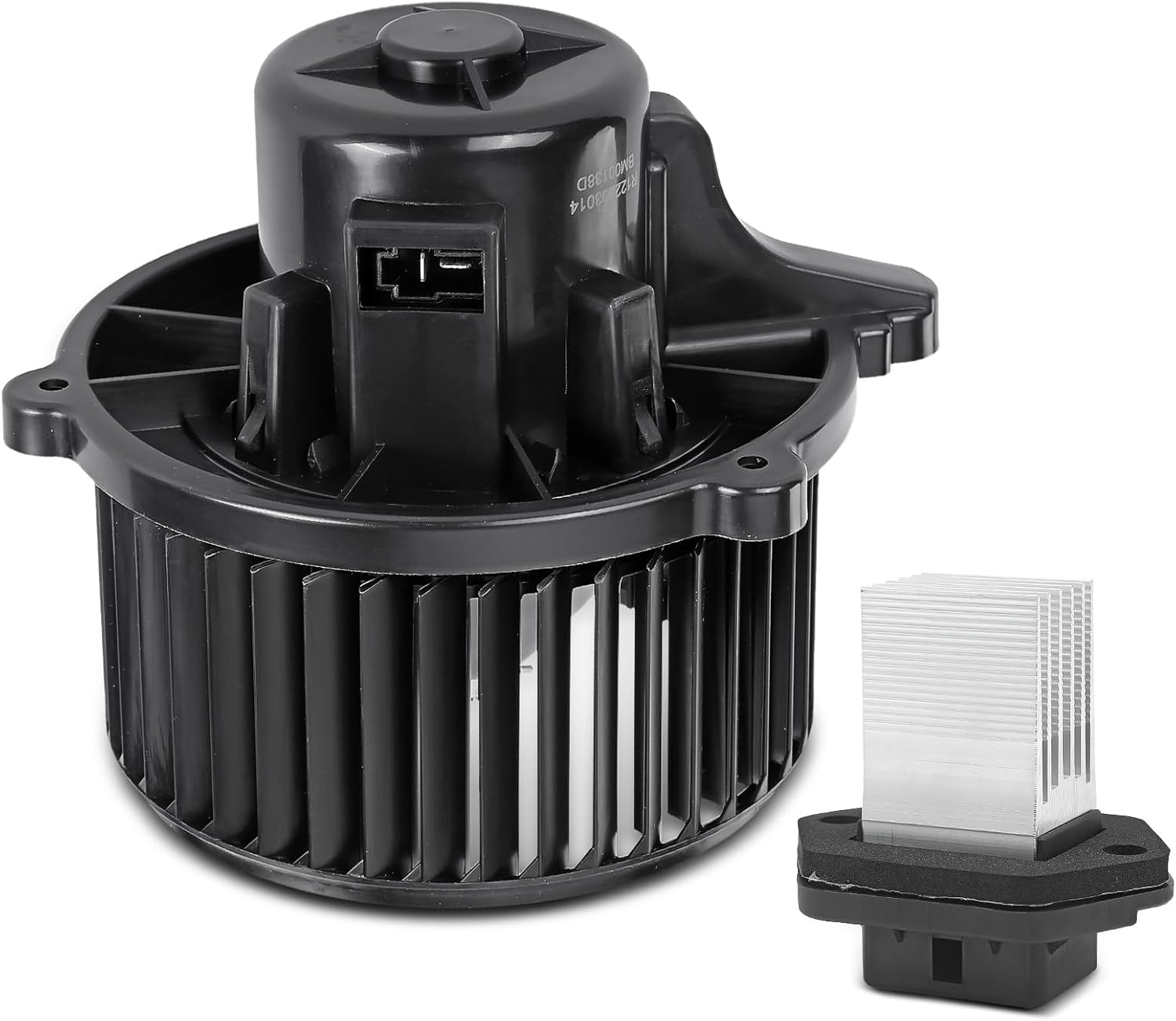 A-Premium HVAC Heater Blower Motor and Resistor Assembly Compatible with Kia Vehicles - Spectra 2007-2008 Sedan, Spectra5 2008 Hatchback - Front, Replace# 971791F200, 2-PC Set