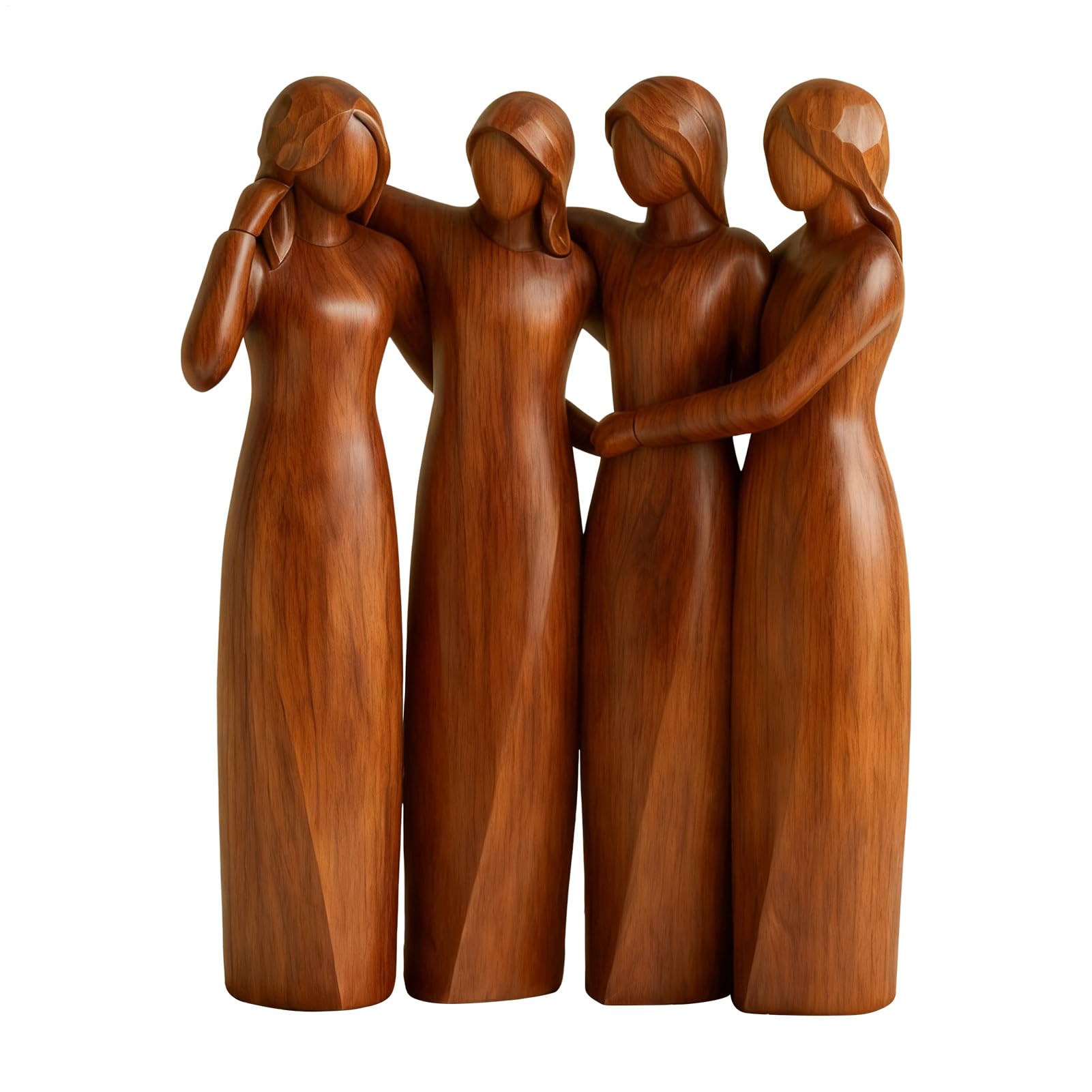Sculpture pour femme : statuette d'amitié aux lignes épurées
