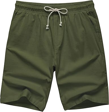drawstring khaki shorts