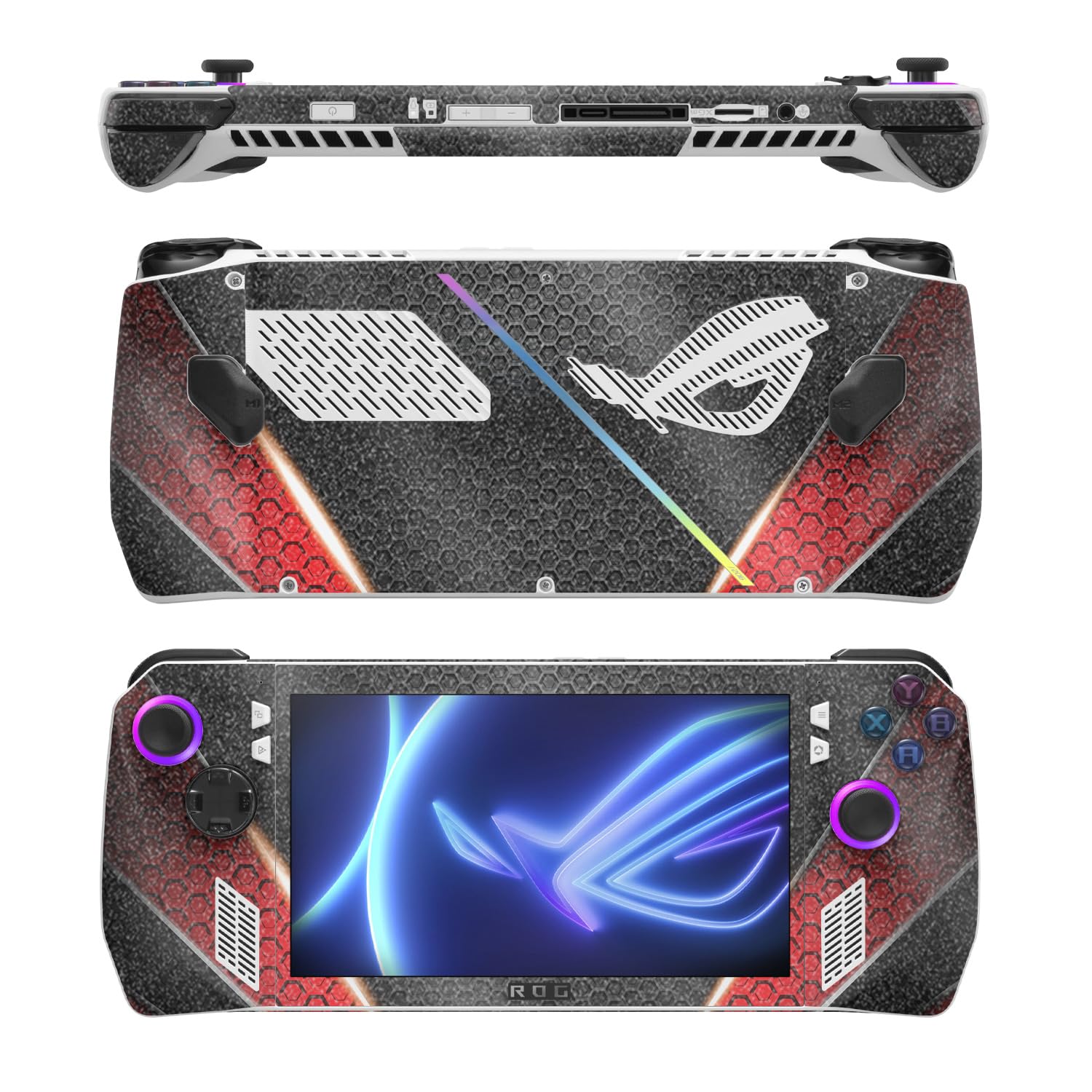 MightySkins Glossy Glitter Skin Compatible with Asus ROG Ally - Hex Rays | Protective, Durable High-Gloss Glitter Finish | Easy to Apply, Remove, and Change Styles