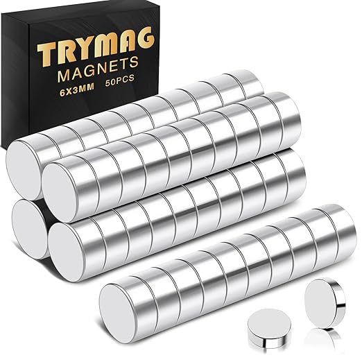 TRYMAG Small 50Pcs Strong Refrigerator Tiny Rare Earth