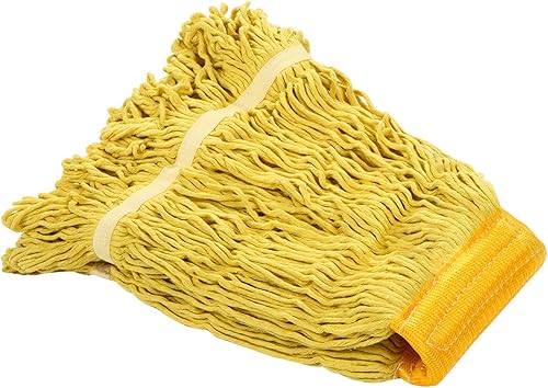 Miniatura 26 de Cabezal de trapeador de limpieza industrial húmedo de alta resistencia, repuesto de cabezal de trapeador de algodón perfecto, lavable de algodón