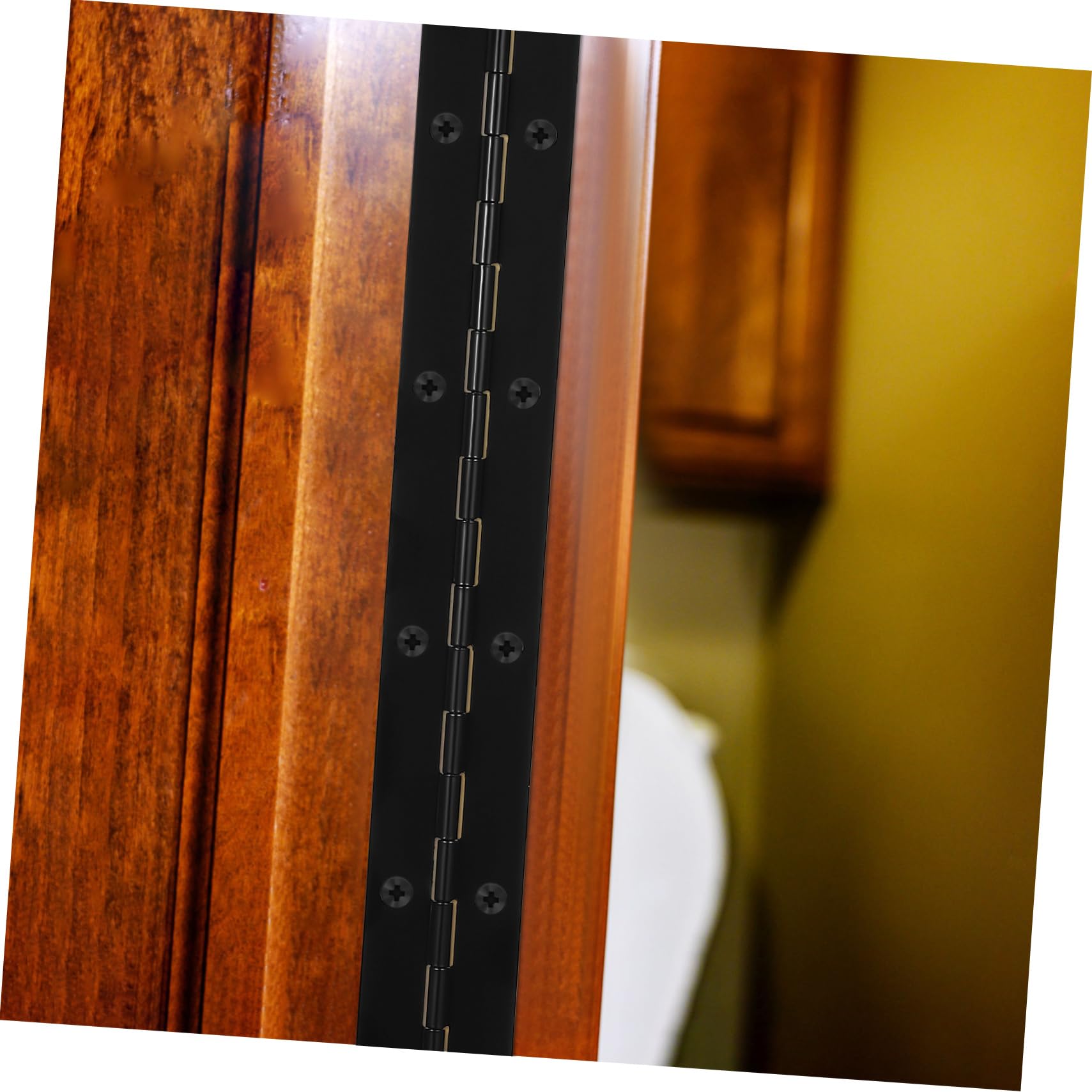 Angoily 10piezas Bisagras De Piano De Metal De Hierro Para Muebles Para Puertas De Gabinetes y Proyectos De Carpintería Negros