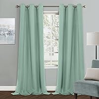 Vista 155 de MYSKY HOME - Cortinas opacas amarillas para sala de estar y dormitorio, cortinas de 84 pulgadas de largo, con ojales, cortinas de oscurecimiento