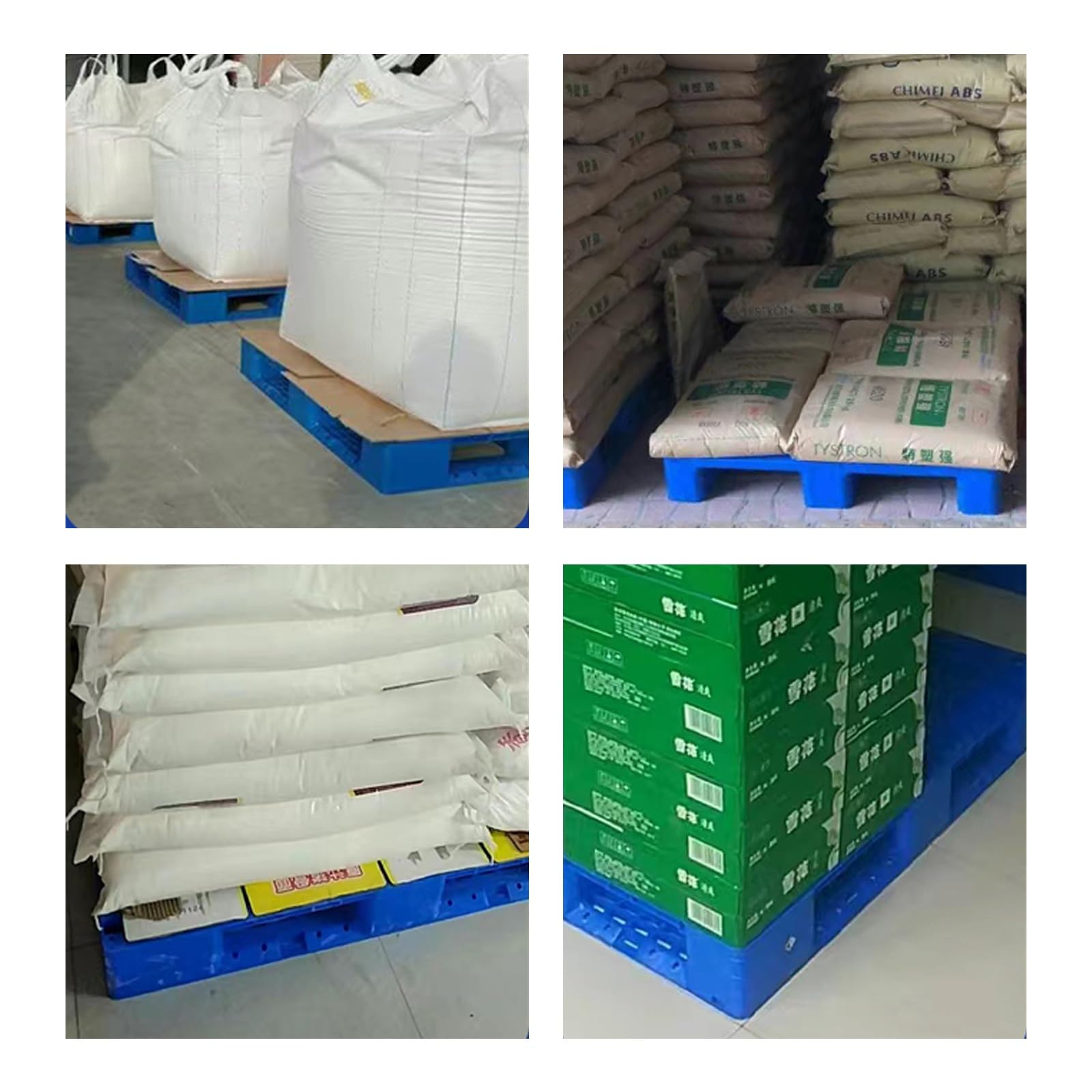 Palette en plastique polyéthylène à 4 voies (99,1 x 99,1 cm) – Solution de stockage et de logistique pour un transport facile des marchandises