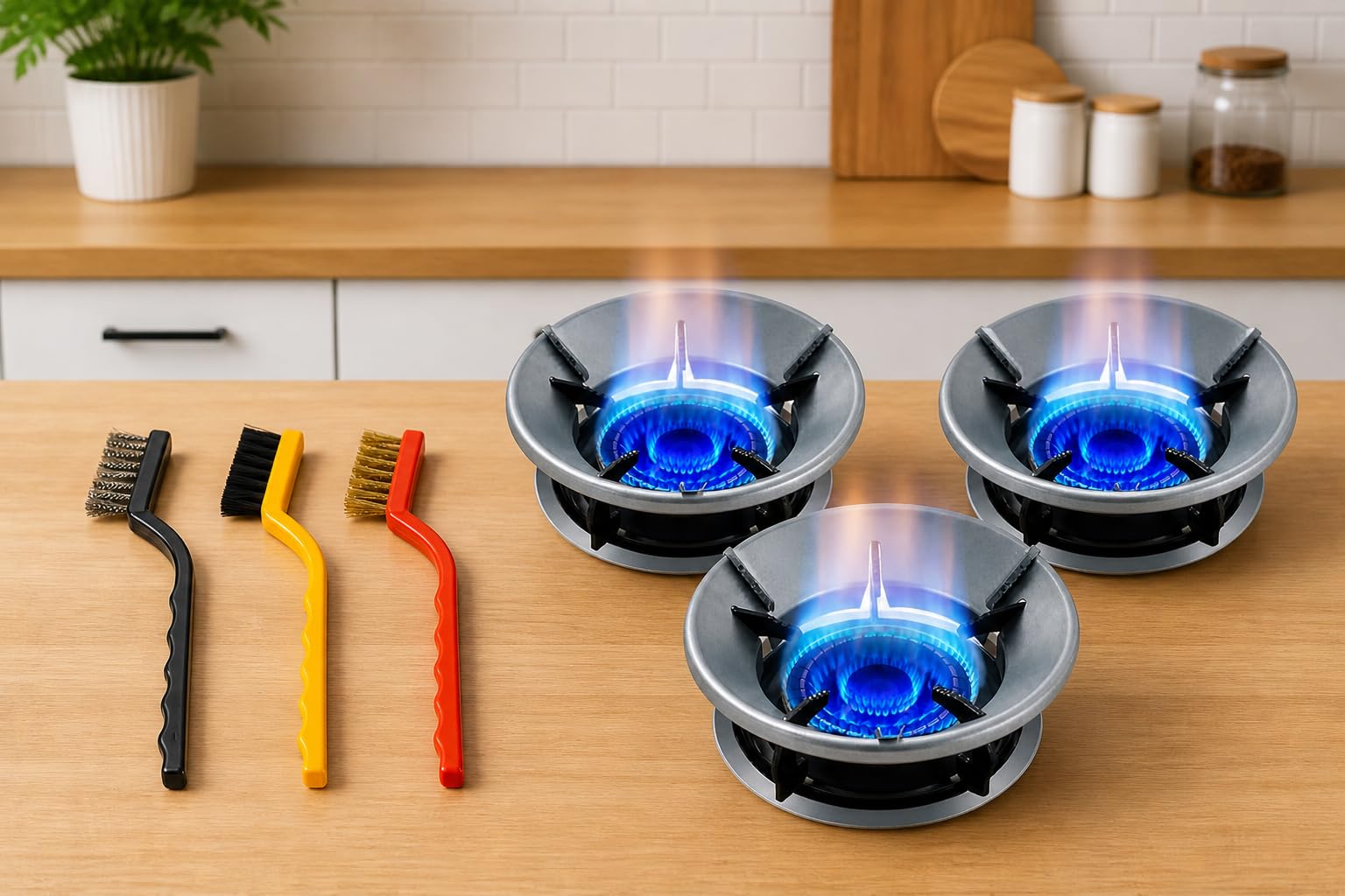 Save Gas & Clean Your Stove - 3pc Burner Kit -12 Save Gas & Clean Your Stove - 3pc Burner Kit -12