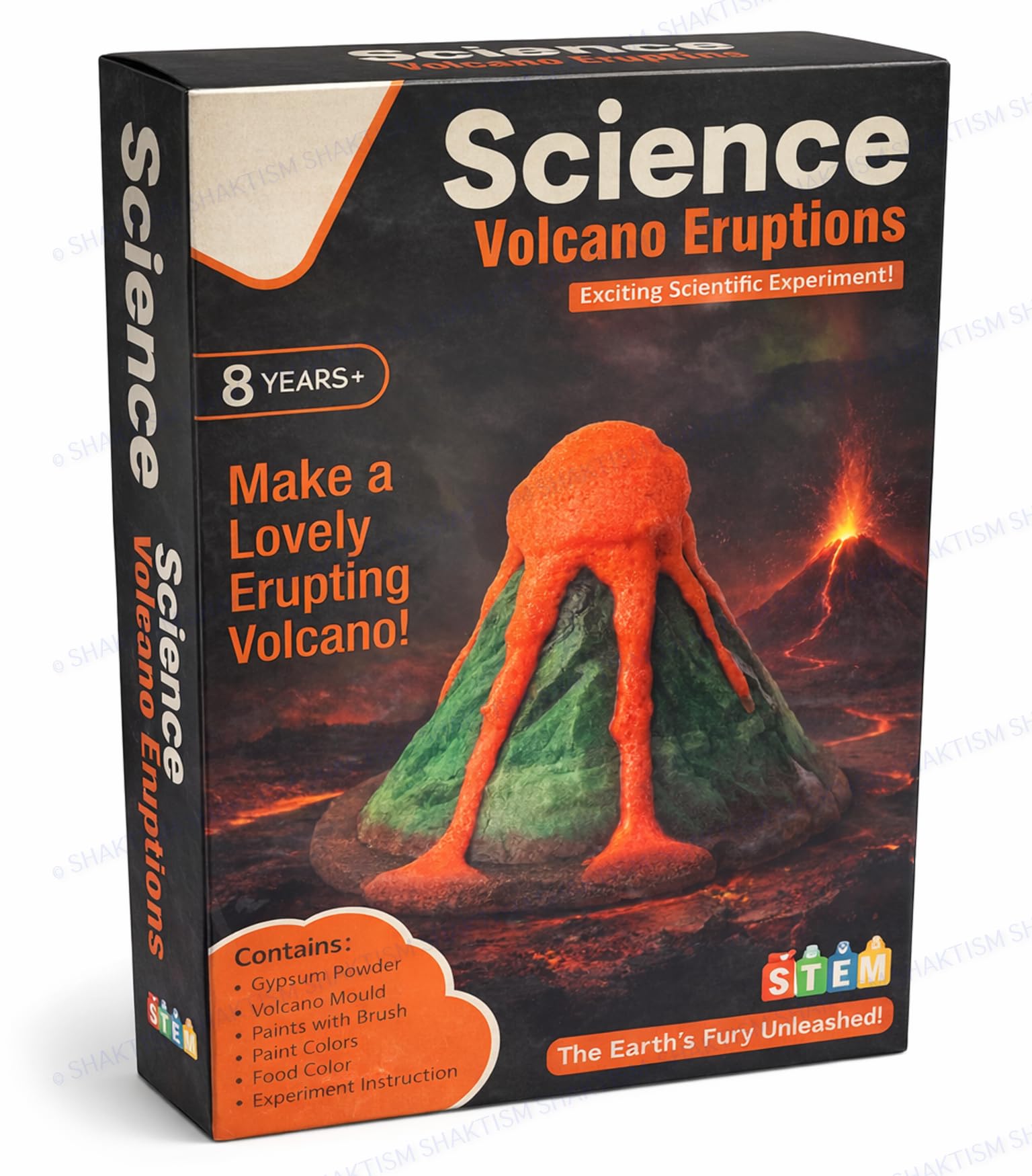Science Volcano Eruption Experiment Kit for Kids 8+ | DIY Educational STEM Activity Toy | Make Your Own Volcano Model with Mould, Colours & Chemicals | Fun Science Project Gift-image-18