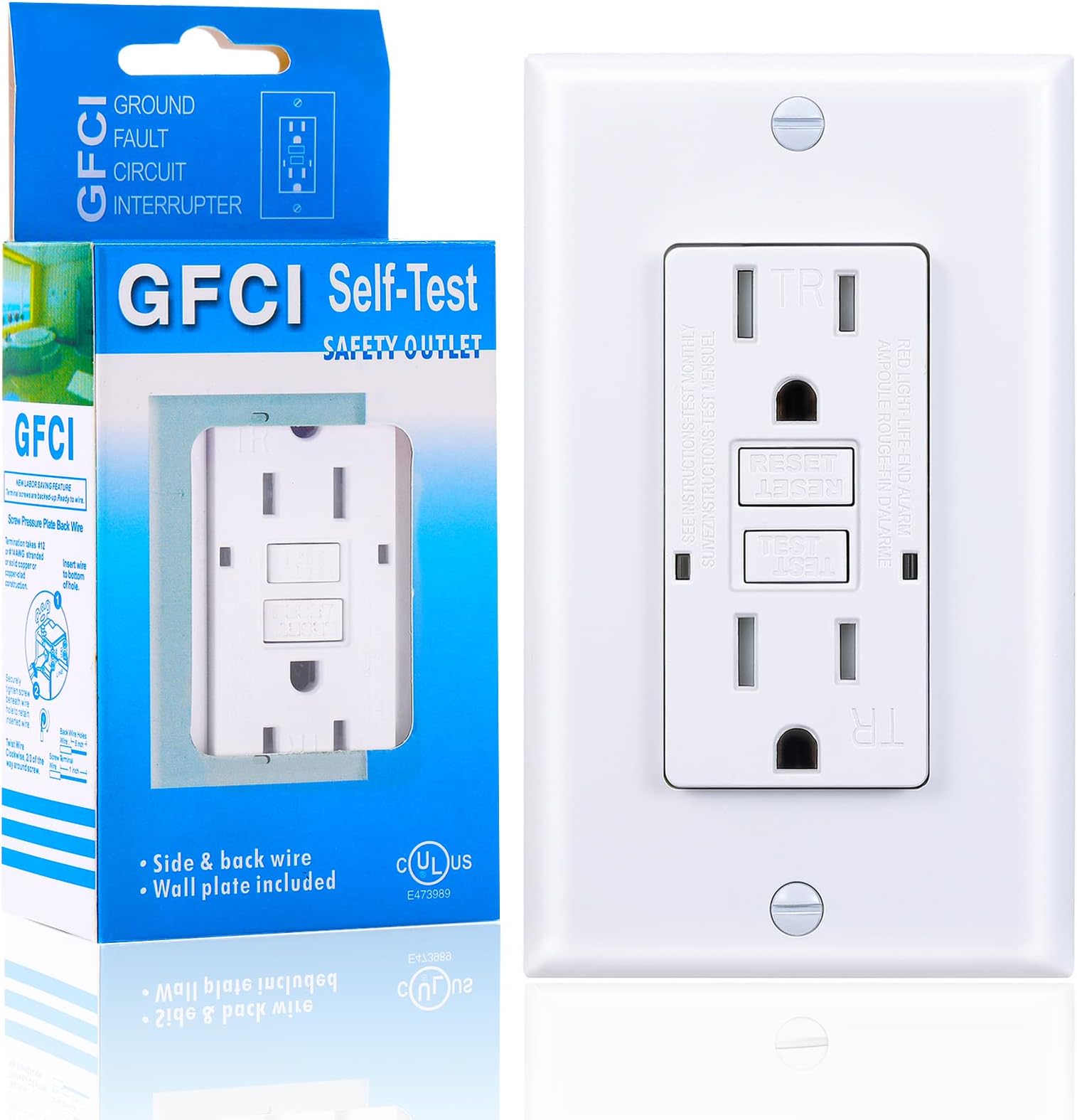 Leviton 0181265000W 15 Amp White Co/ALR Receptacle