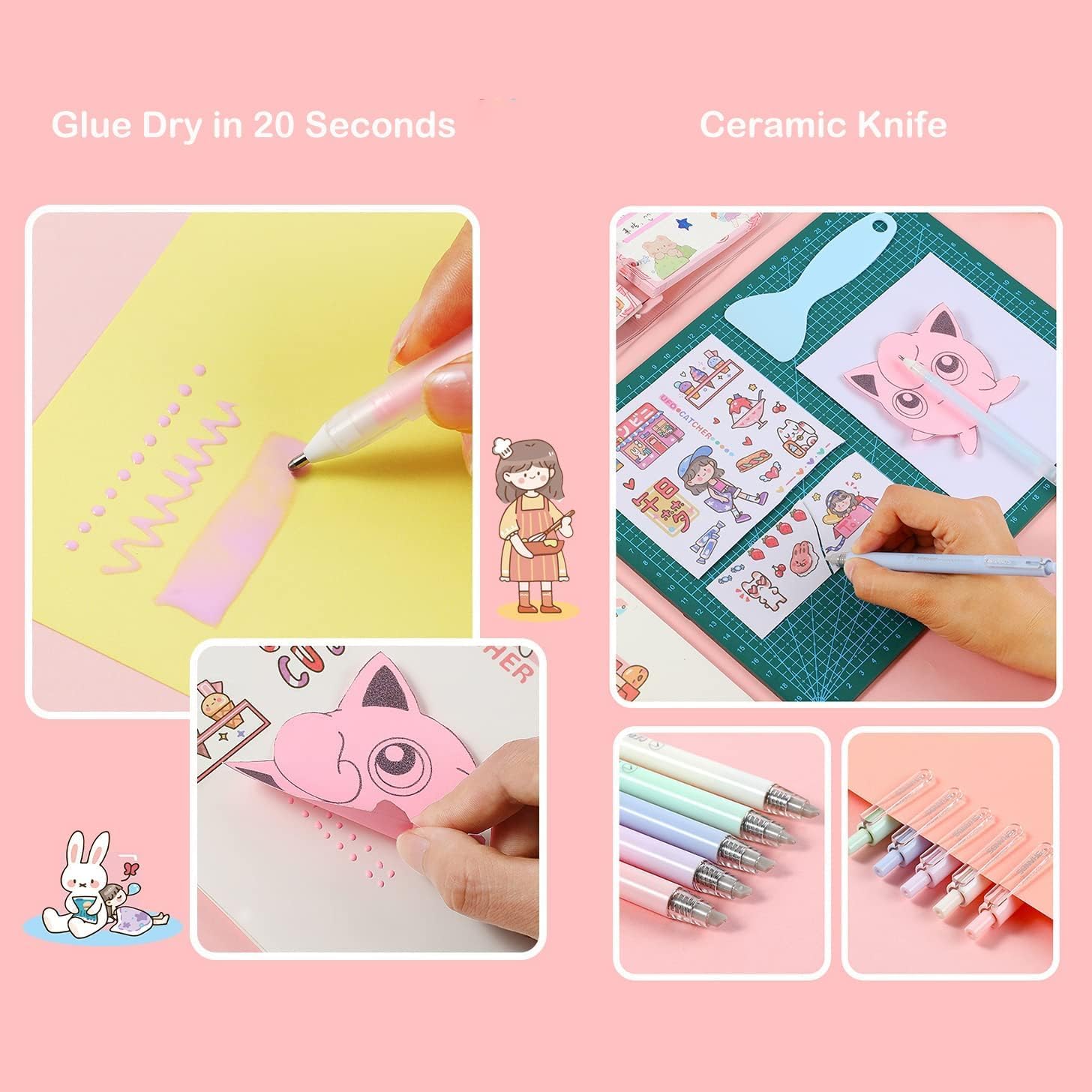 Doraking Scrapbooking Tools with Glue Tweezer Shovel Cutter Pen for Crafting, Scrapbooking, Card Making, Paper Crafts image 4