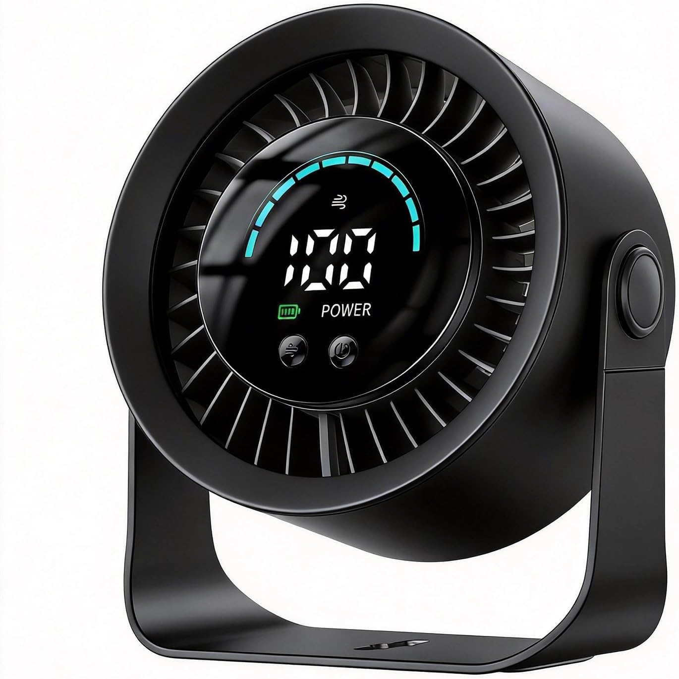 Pedestal Misting Fan, 100-Stepless Speed Quiet Desk Fan with Digital Display, 90° Oscillating Turbo Air Circulator for Bedroom Office, Desktop & Wall Mount Portable Standing Fan