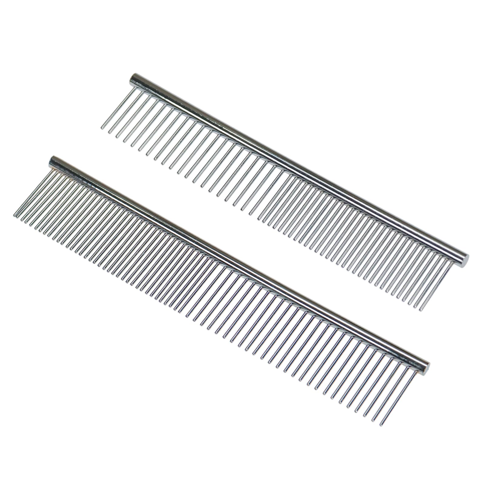 Patty Both 2 Pack Dog and Cat Brush,Stainless Steel Dog Grooming matting Comb Kit for Removing Tangles and Knots,Professional Grooming Tool for Long and Short Haired Dog 6.3" 7.5"