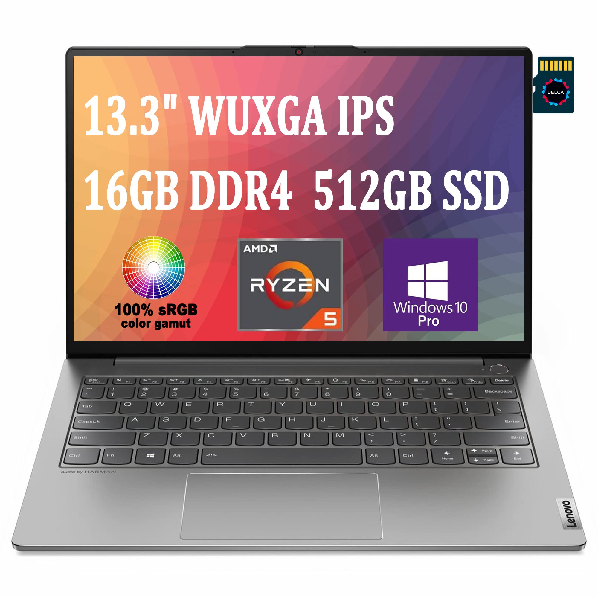 Lenovo ThinkBook 13s Gen 3 Business Laptop I 13.3" WUXGA IPS Anti-Glare I AMD 6-Core Ryzen 5 5600U (