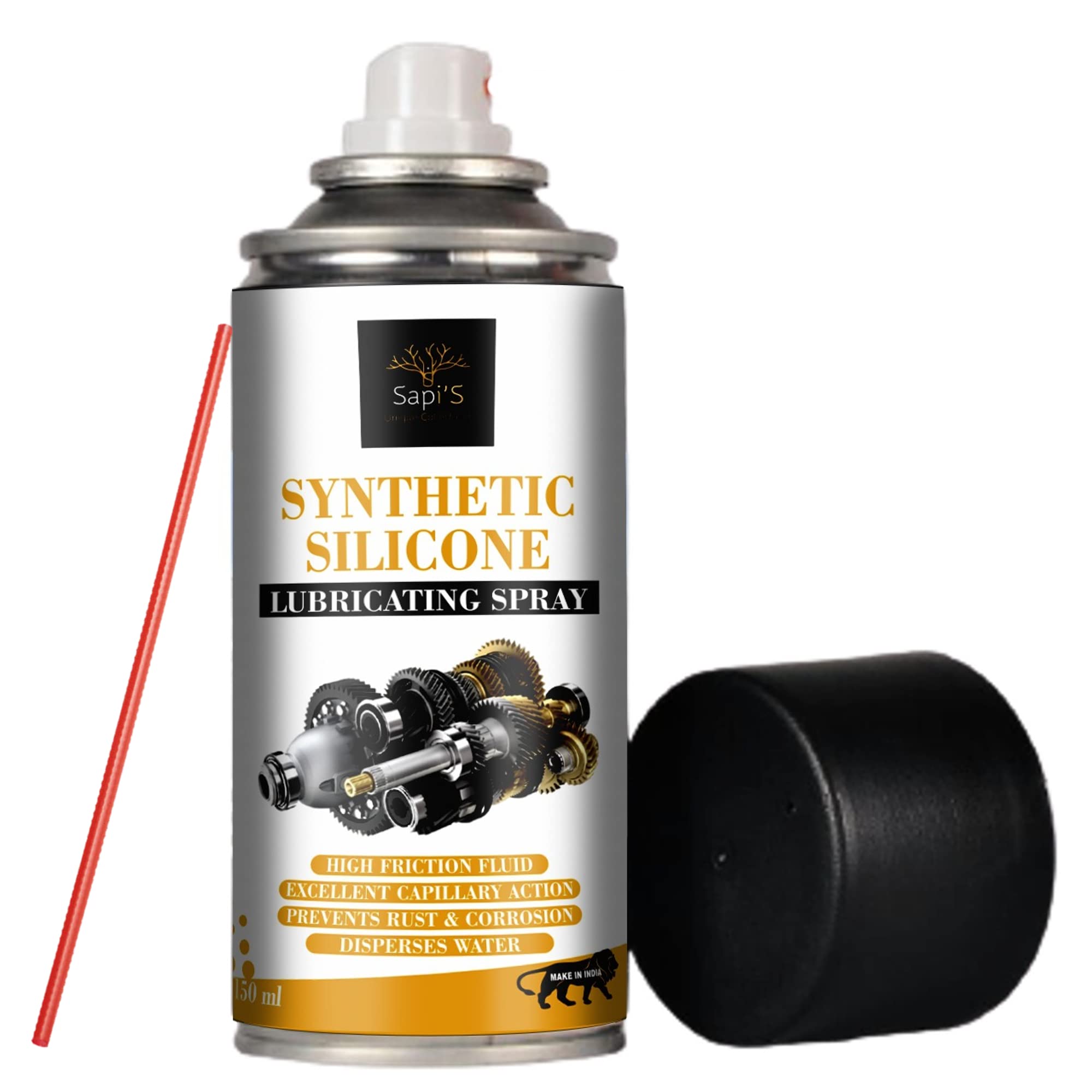 Sapi's Synthetic Silicone Spray Aerosol : Waterproof Lubricant and Protective Coating - 150 ml Car Care/Car Accessories/Automotive Products (1)-picture-31