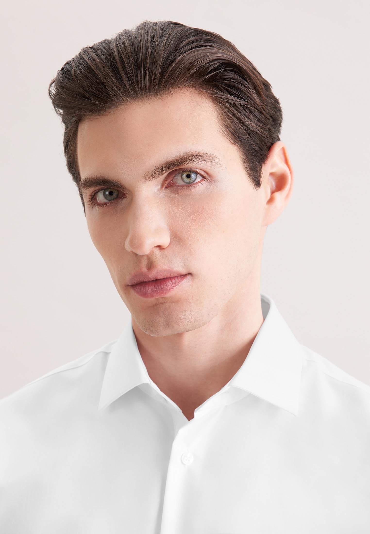 Seidensticker Men's Business Shirt - Slim fit - Non-Iron - Kent Collar - Long Sleeve - 100% Cotton