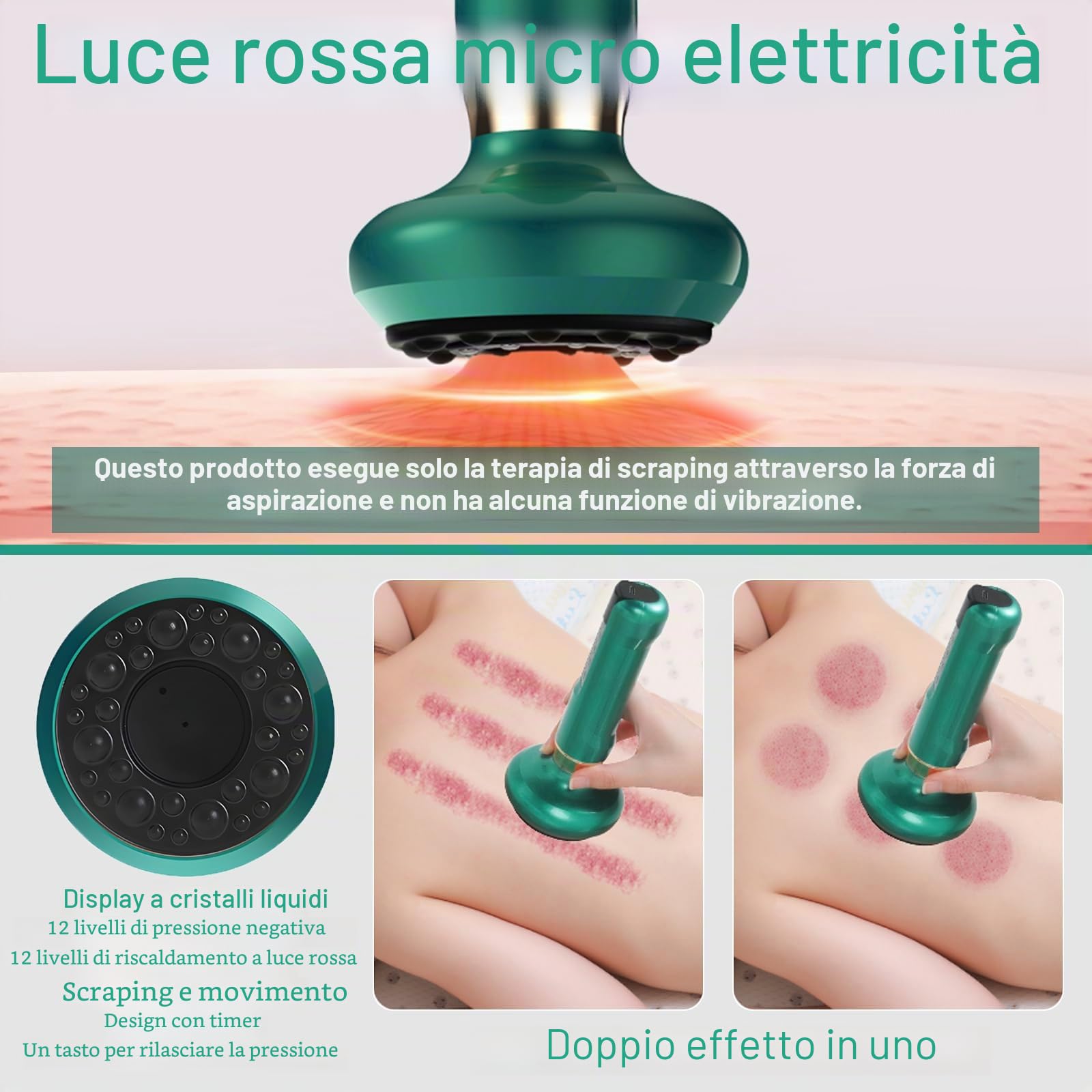 Dispositivo di Massaggio Elettrico a Bolle, Massaggiatore Anticellulite per Gambe/Addome/Mani, Dispositivo Anticellulite, Fotocamera di Drenaggio Linfatico con 12 Programmi e 4 Modalità