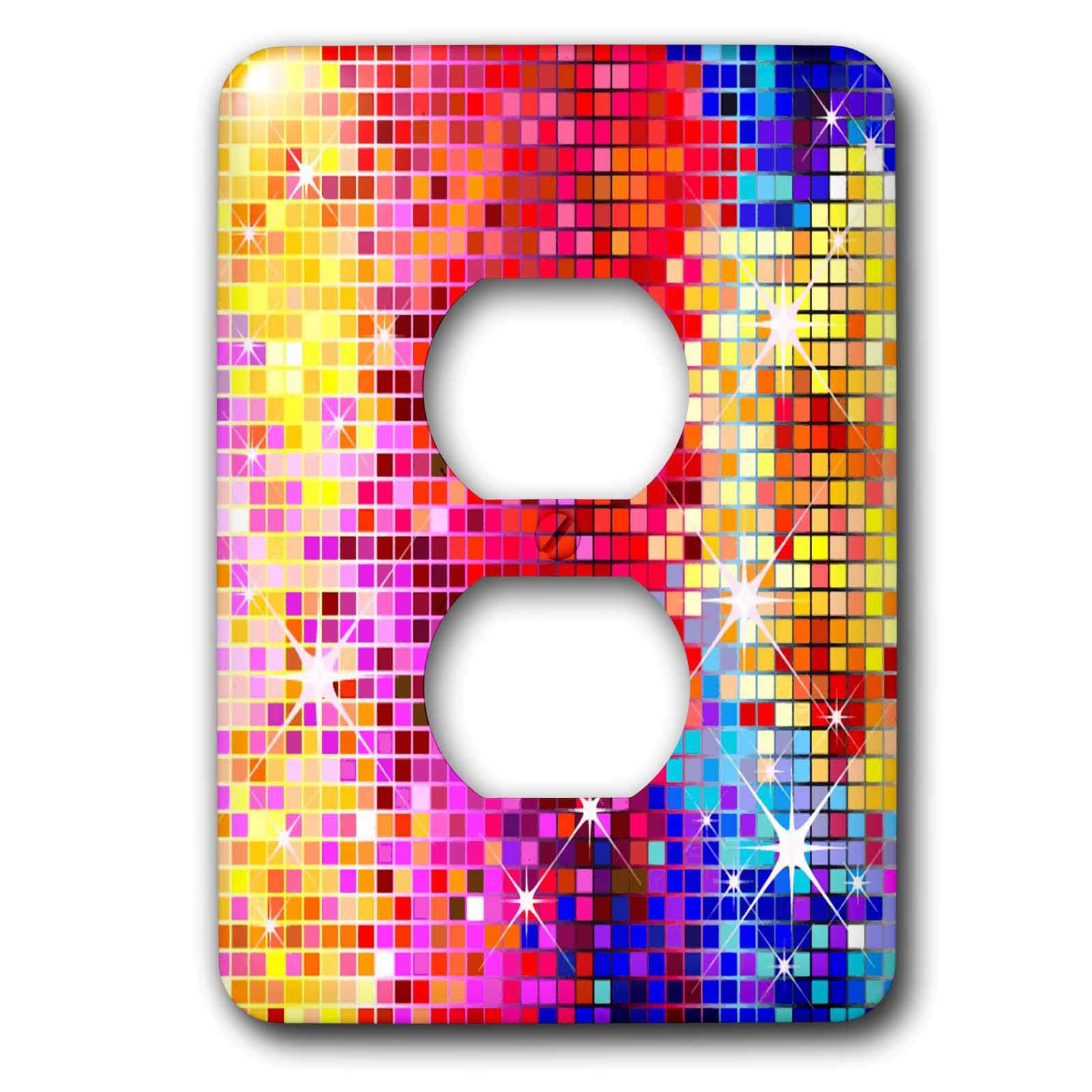 6 coloré Sparkles 3drose coque pour double prise idéale dans une chambre moderne