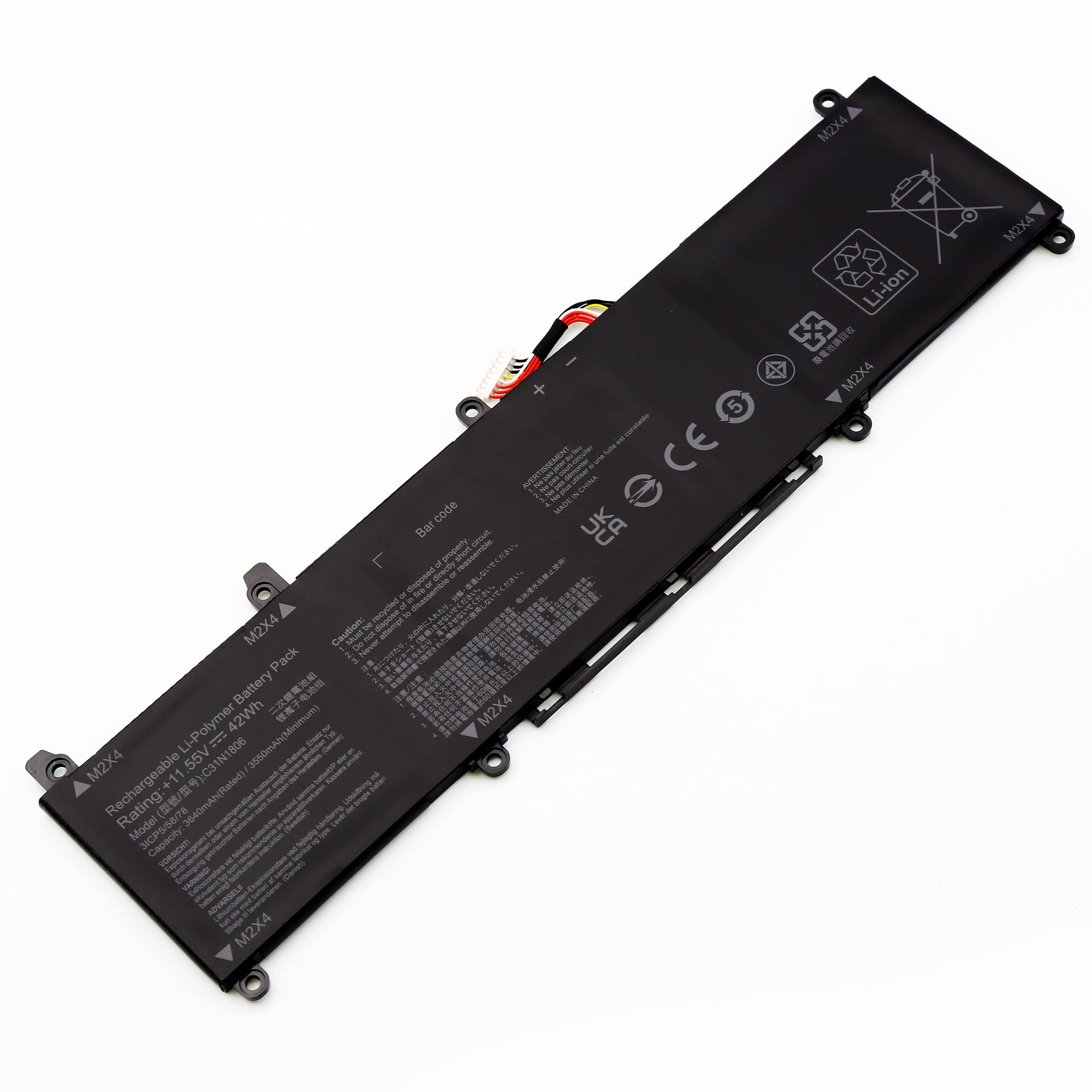 BLESYS C31N1806 Bateria do ASUS VivoBook S13 X330UA X330UN X330FA X330FL X330FN S330FA S330FN S330FN S330UA S330UN V30FA K330FN 30FN I. 330FN R330UN C31PIJ1 11,55V 3640mAh