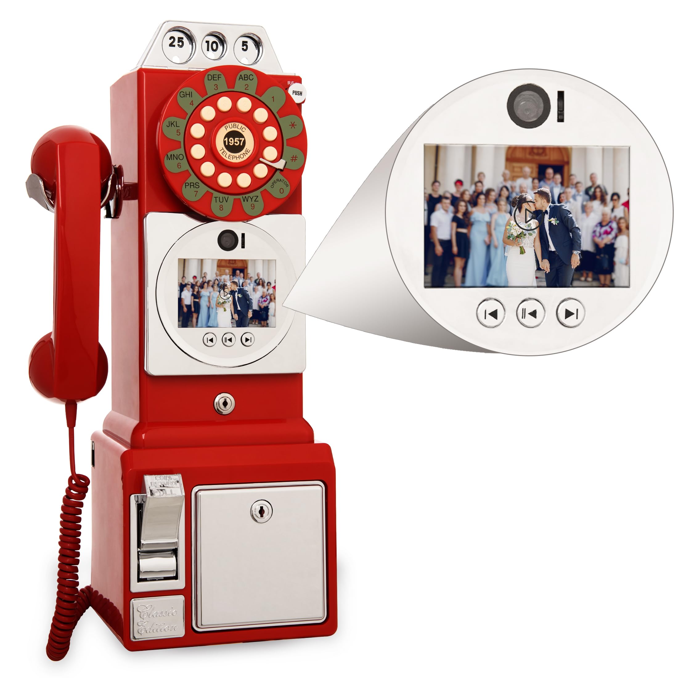 Libro de invitados de audio y video, mensajes de video personalizados para teléfono de boda, graba tus ocasiones especiales, ideal para una variedad de ocasiones memorables de fiesta