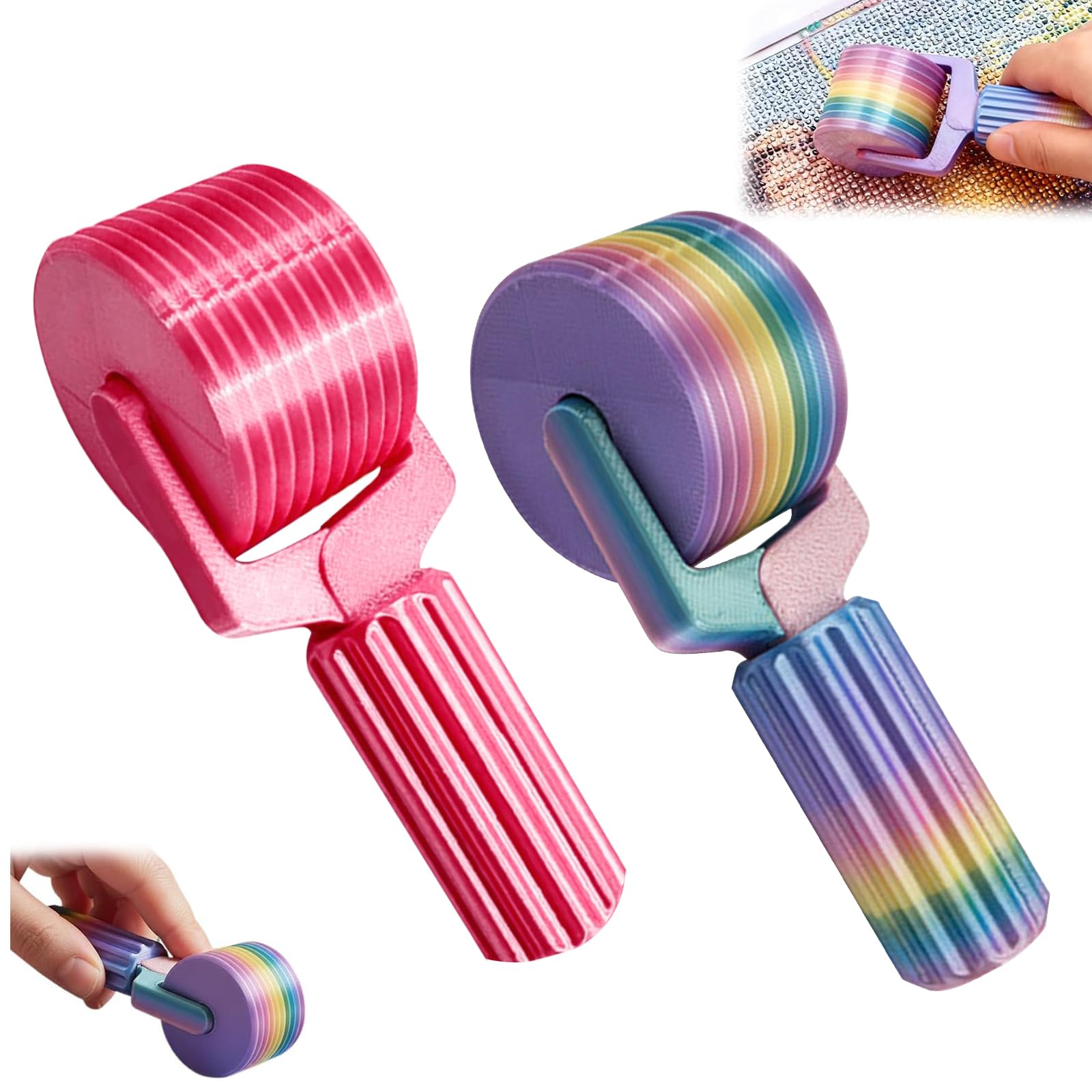 Photo 1 of 2025 New Diamond Art Roller - Essential DIY Craft Tool for Rhinestone Embroidery,Easy-Grip Ergonomic Handle, Detachable Diamond Painting Tools and Accessories (A)
