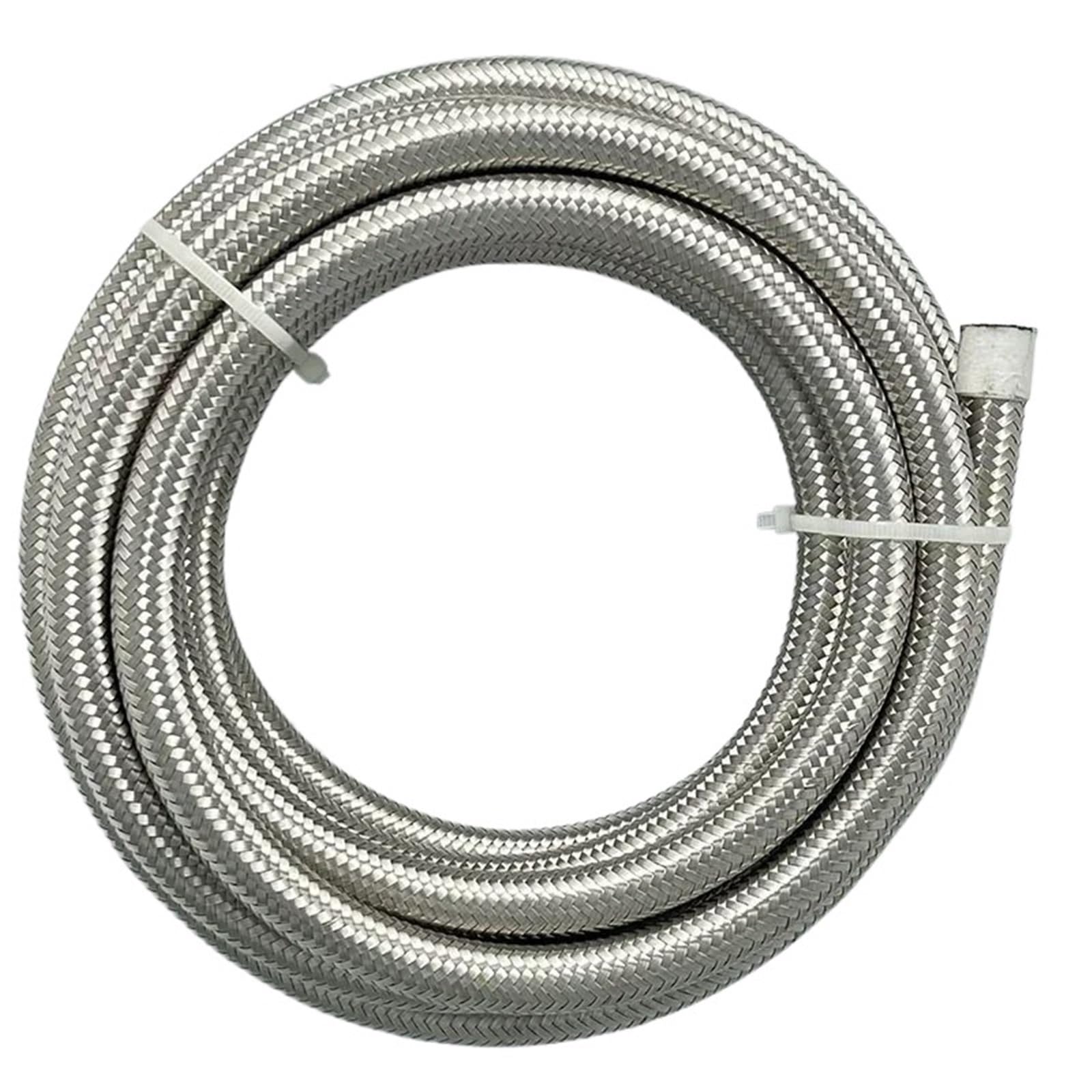 1M-6M AN4 AN6 AN8 AN10 AN12 Wąż paliwowy do chłodnicy oleju i gazu samochodowego Rura ze stali nierdzewnej w oplocie z gumy CPE Pressure Sensor Hose(2M AN6 ID8.73mm)