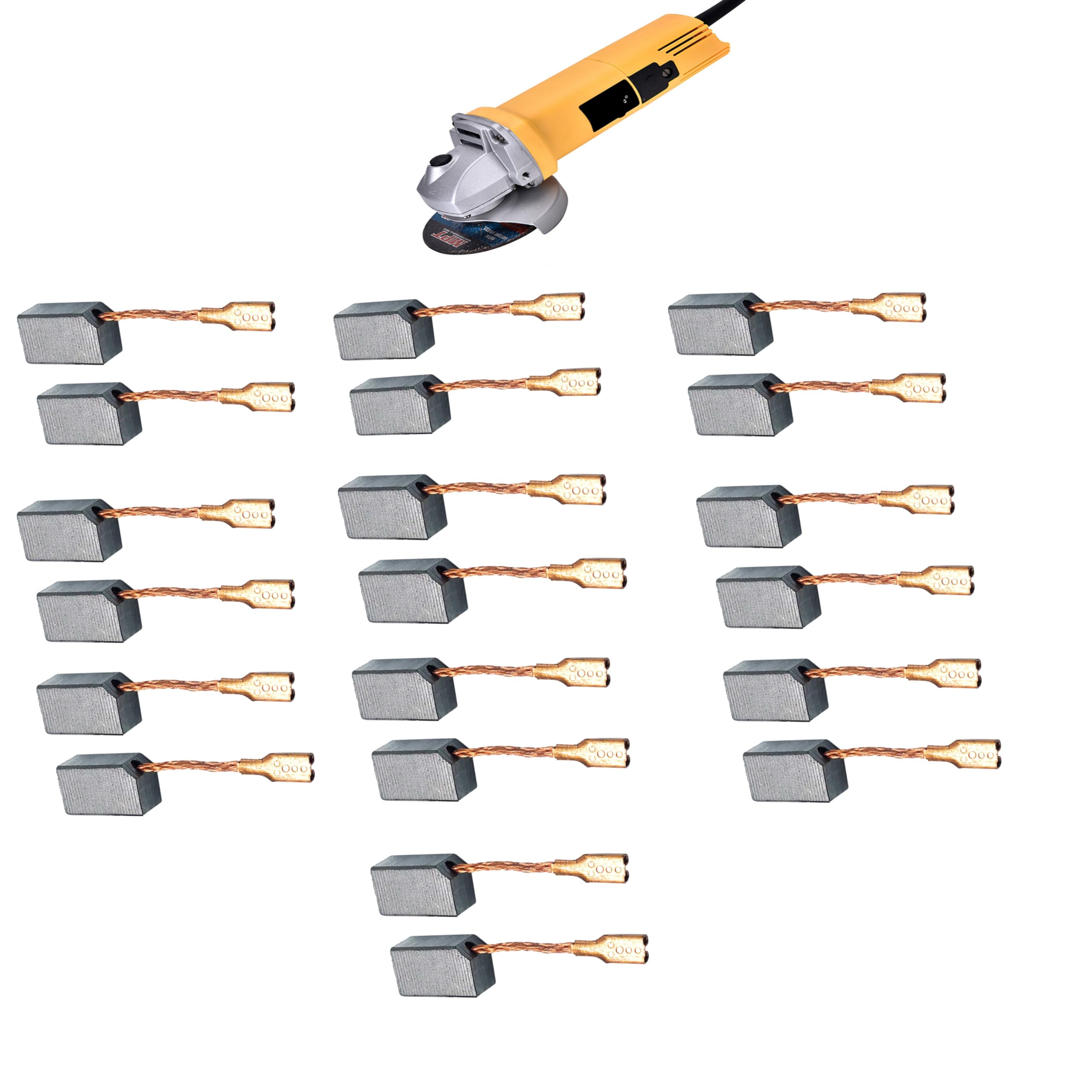 Angel Grinder DW801 Spare Parts Carbon Brush Pack of 10 set/ 20p.c.s (4-Inch/100MM Angle Grinder Machine Armature 801,810 Model) (B0CJLW4S4H) Amazon Price History, Amazon Price Tracker