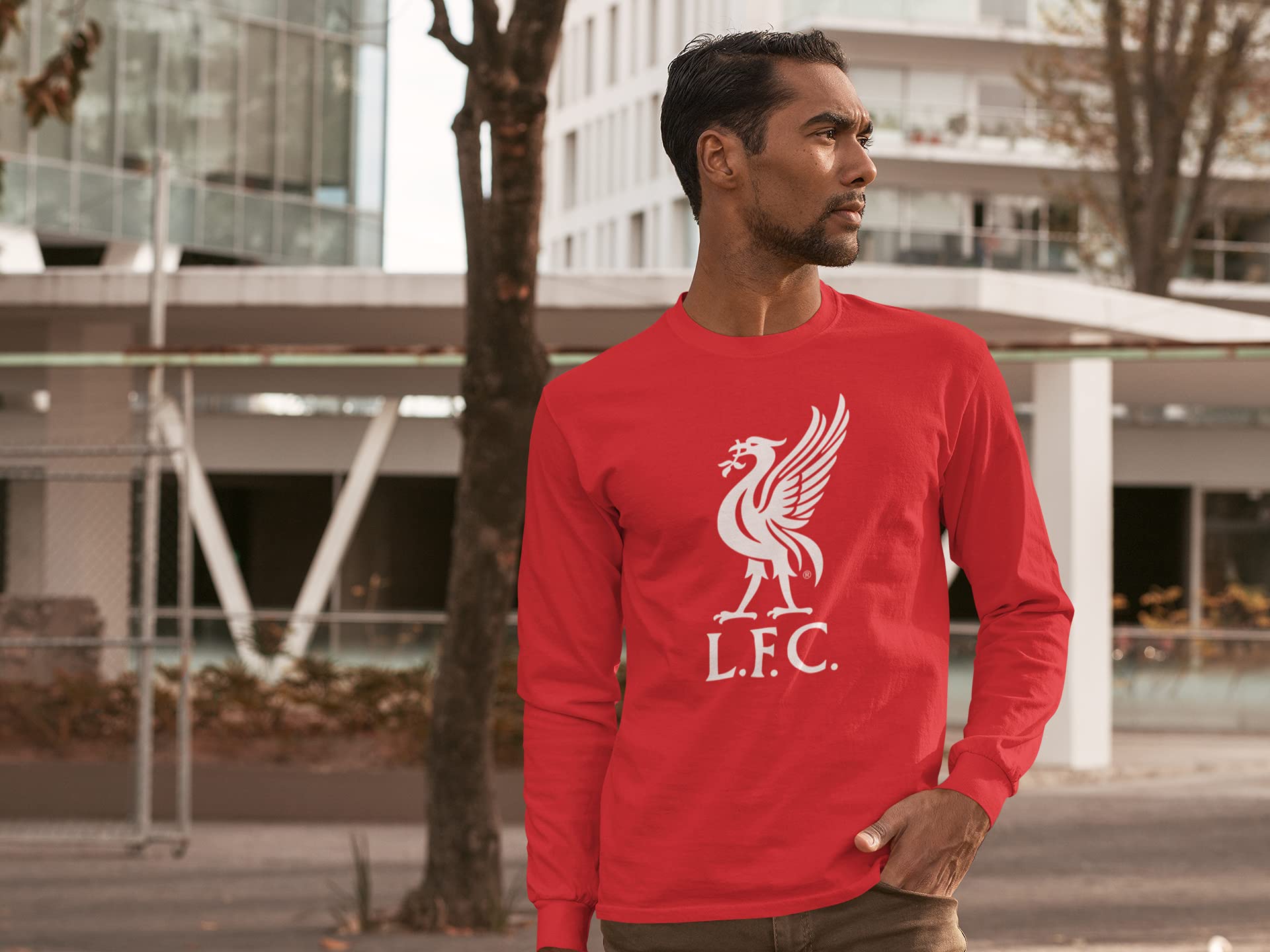 Amazon.co.jp: リバプールFC Liverbird（リバーバード） レッド 長袖T