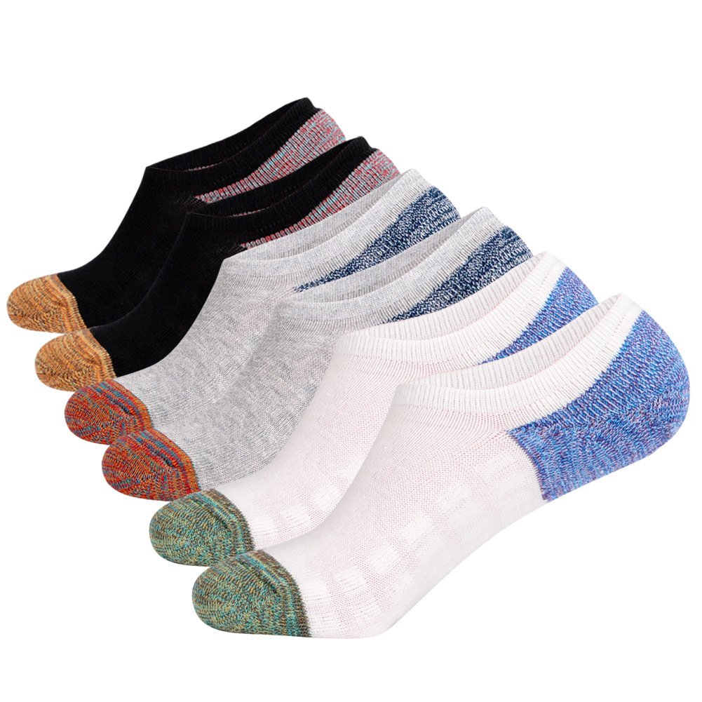 Joynée Men's No Show Ankle Socks Cushion Low Cut Non-slide Athletic Socks - -