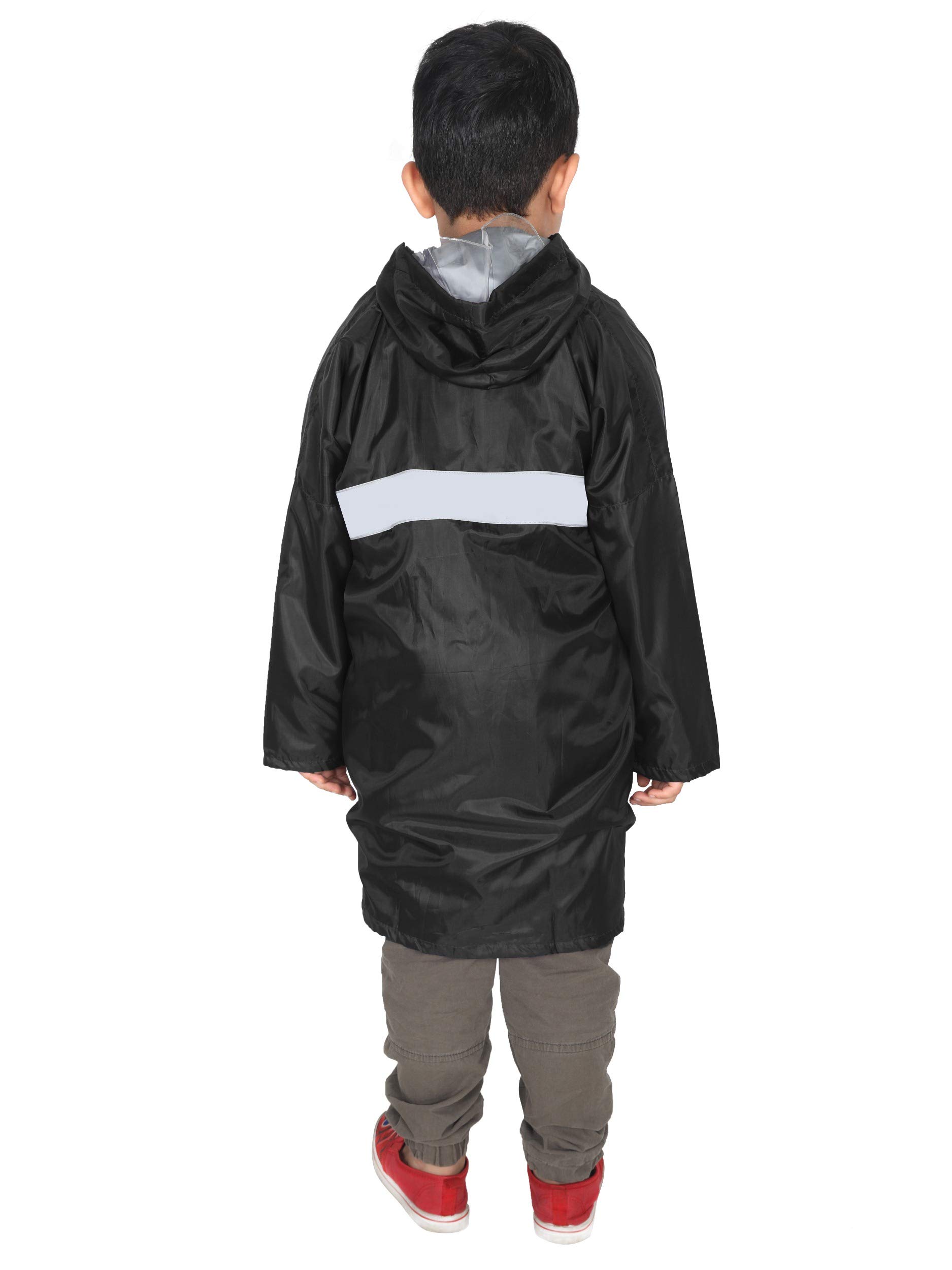 FabSeasons waterproof Long/Full raincoat for kids with hood, Age 9-10 Years 2