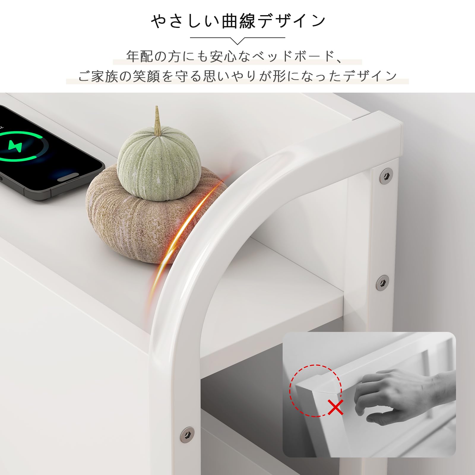 Amazon｜LunarLight ベッドフレーム 幅97奥行き215高さ72cm シングル 