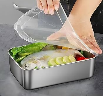 Amazon｜CHFNJJ ステンレス製保存容器 3点セット ステンレス バット 蓋