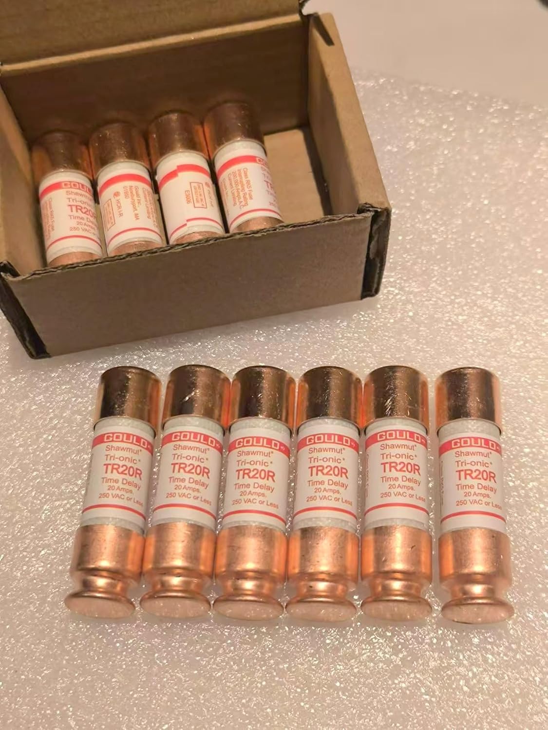 Gould Shawmut TR20R Fuse, 250V 20A, Pack of 10